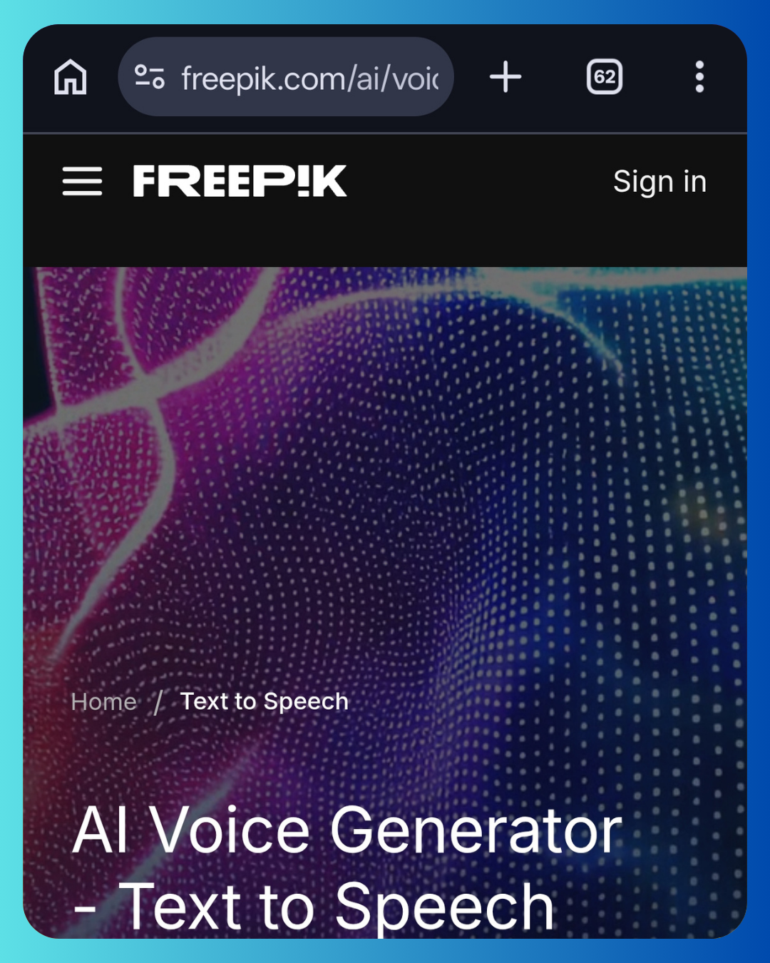 AI Voice Generate Freepik